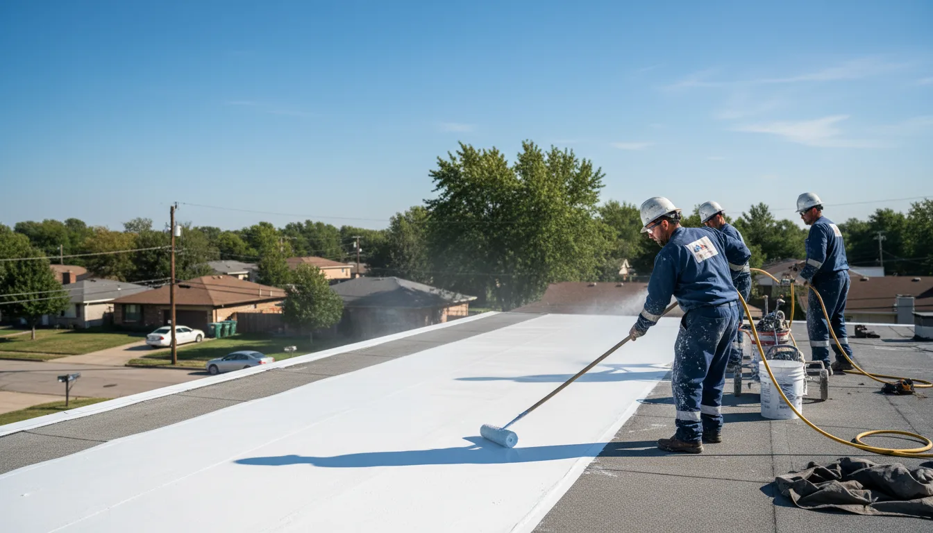 Commercial roof coating in Glen Fork, WV near me